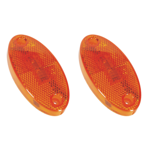 Oval Amber Led Side Marker Light with Reflector