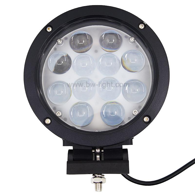 White Round LED Work Light for Tractors