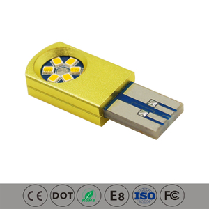 T10 USB led yellow Led Car Interior Bulb